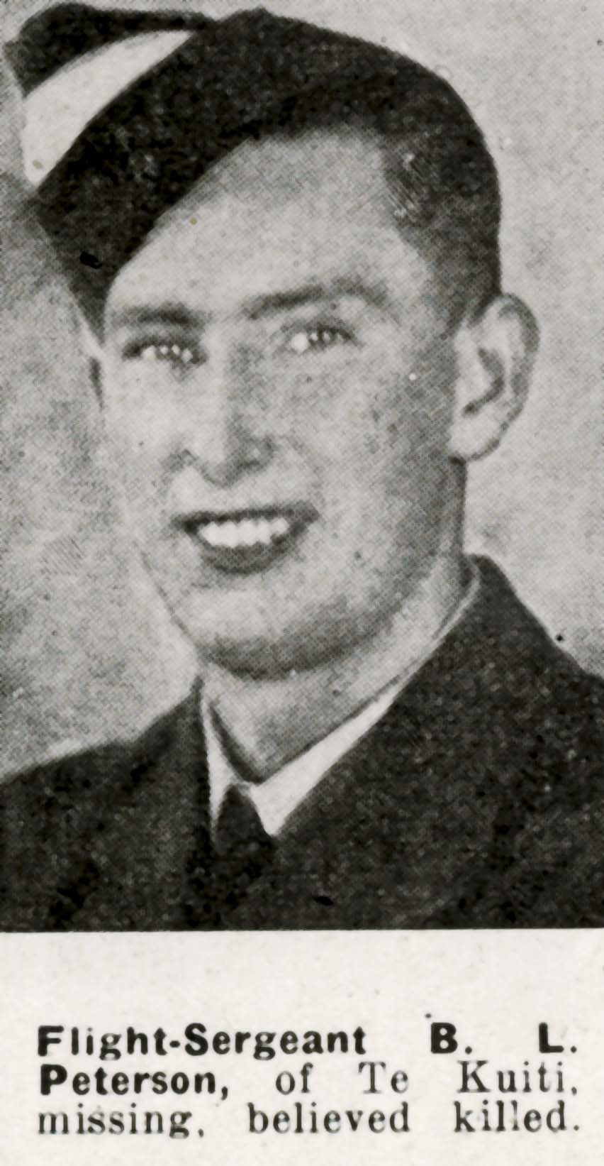 Bernard Leslie Peterson Online Cenotaph Auckland War Memorial Museum