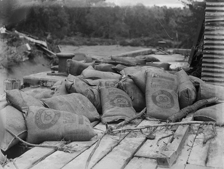 [Many bags of slag] - Collections Online - Auckland War Memorial Museum