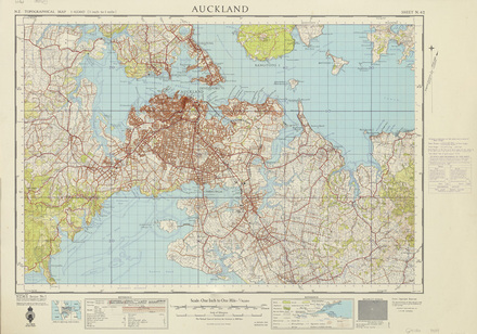 Nz Topo Maps Online New Zealand Topographic Map 1St Series (1 Inch To 1 Mile) : North Island -  Collections Online - Auckland War Memorial Museum