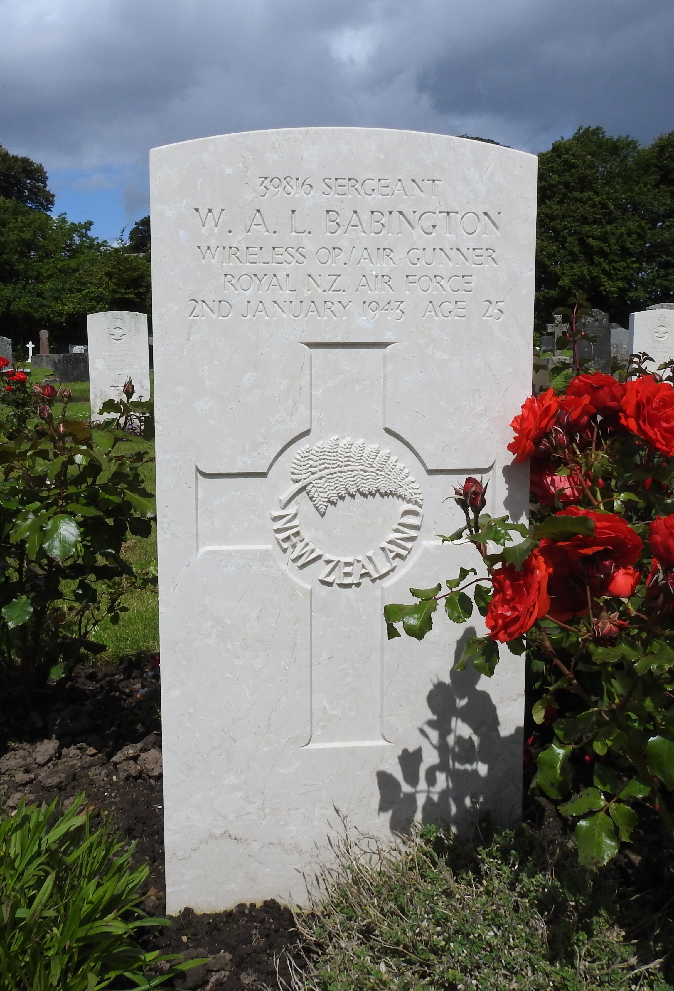 William Alfred Leslie Babington Online Cenotaph Auckland War