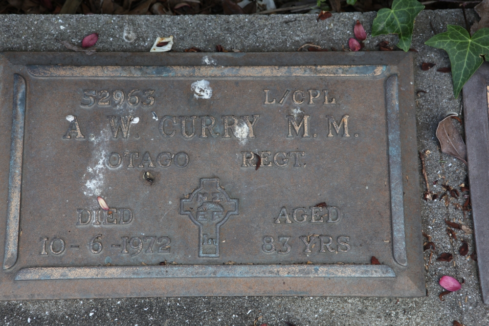 Alfred Walter Curry - Online Cenotaph - Auckland War Memorial Museum