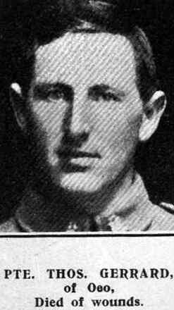 Thomas R Gerarde Thomas Gerrard - Online Cenotaph - Auckland War Memorial Museum