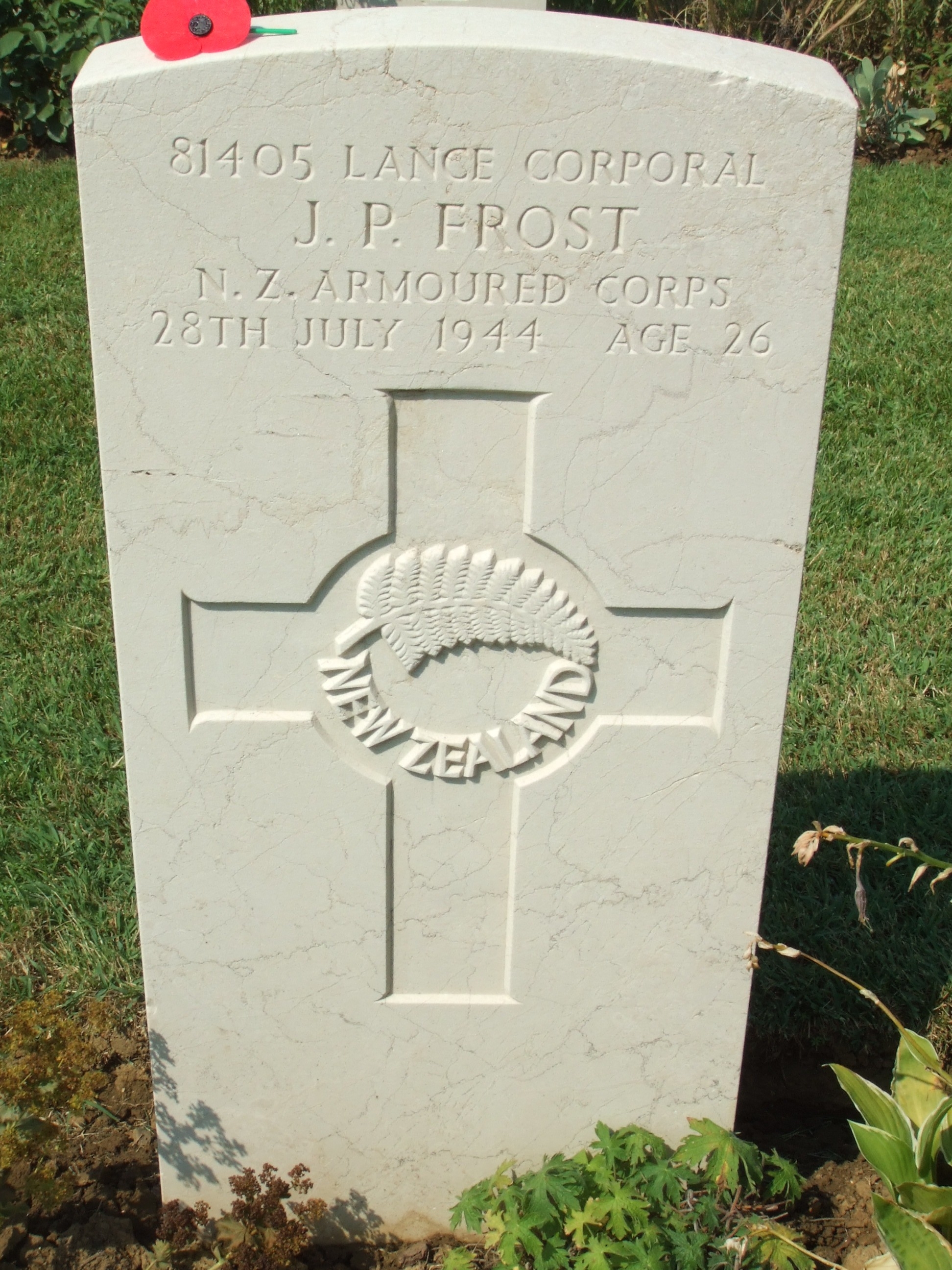 James Patrick Frost - Online Cenotaph - Auckland War Memorial Museum