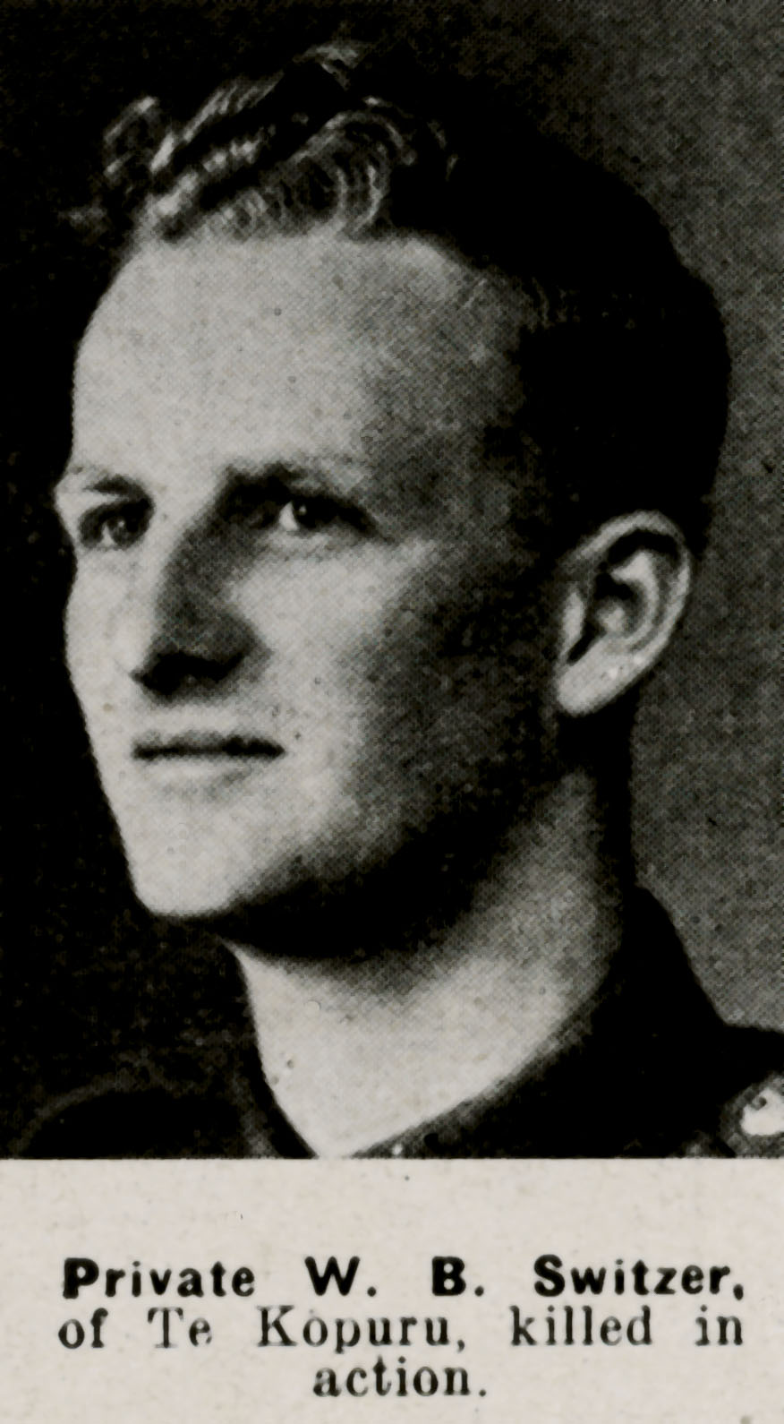 Wallace Bernard Switzer Online Cenotaph Auckland War Memorial Museum