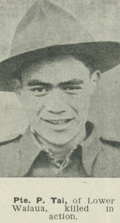 Peter Tai - Online Cenotaph - Auckland War Memorial Museum