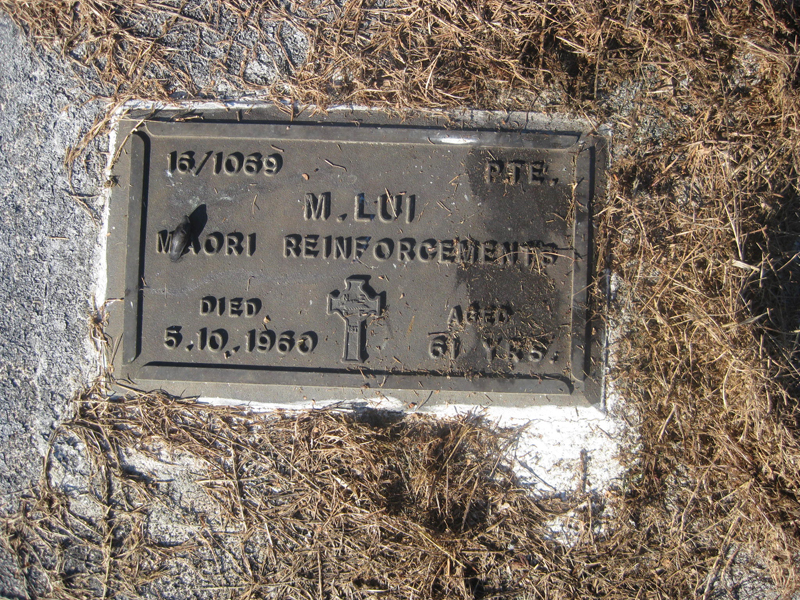 Mutifui Lui - Online Cenotaph - Auckland War Memorial Museum