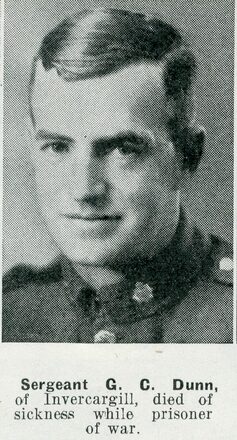 Portrait of Sergeant Gordon Christie Dunn, Auckland Weekly News, 10 June 1942. Sir George Grey Special Collections, Auckland Libraries, AWNS-19420610-22-2. Image has no known copyright restrictions.