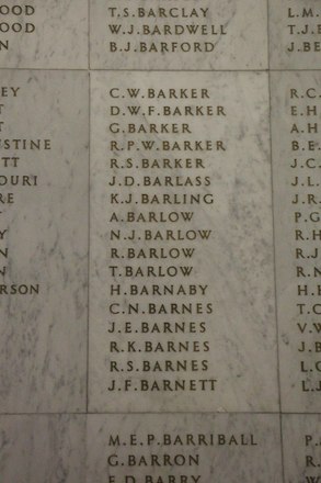 Desmond Wallace Ferguson Barker Online Cenotaph Auckland War Memorial Museum