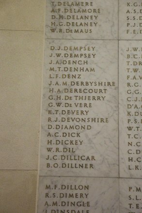 George Hamilton De Thierry Online Cenotaph Auckland War Memorial Museum