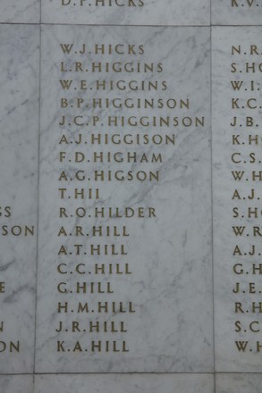 William John Hicks Online Cenotaph Auckland War Memorial Museum