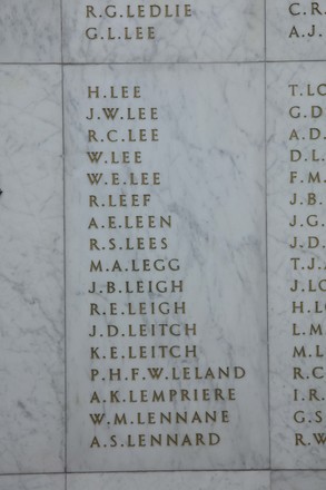 Willie Lee Online Cenotaph Auckland War Memorial Museum