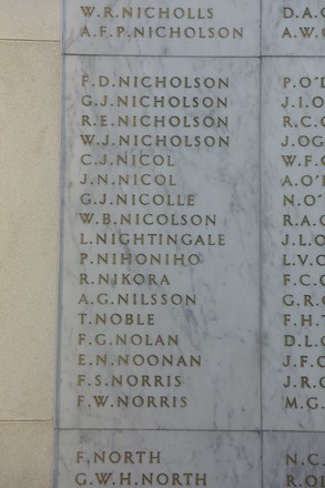 Rangihikoia Nikora Online Cenotaph Auckland War Memorial Museum