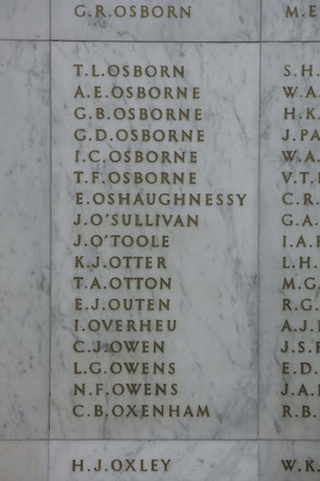 Eric O Shaughnessy Online Cenotaph Auckland War Memorial Museum