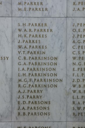 Lewis Harry Parkinson Online Cenotaph Auckland War Memorial Museum