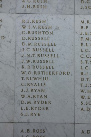 John Norris Russell Online Cenotaph Auckland War Memorial Museum