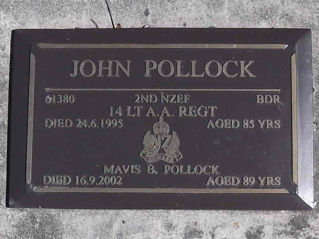 John Pollock - Online Cenotaph - Auckland War Memorial Museum